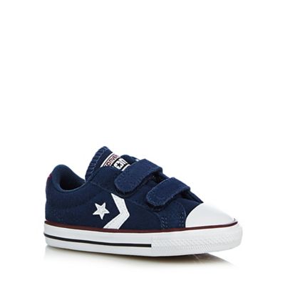 Boys' navy 'Cons' trainer
